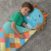 Happy Nappers: Pillow & Sleepy Sack: Large - Blue Triceratratops - Plush - 2