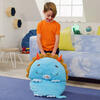 Happy Nappers: Pillow & Sleepy Sack: Large - Blue Triceratratops - Plush - 5