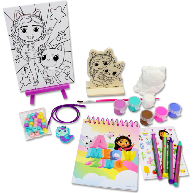 Tara Toy: 5-In-1: Creativity Tub - Gabby's Dollhouse - Make Your Own Necklace - Arts & Crafts - 1