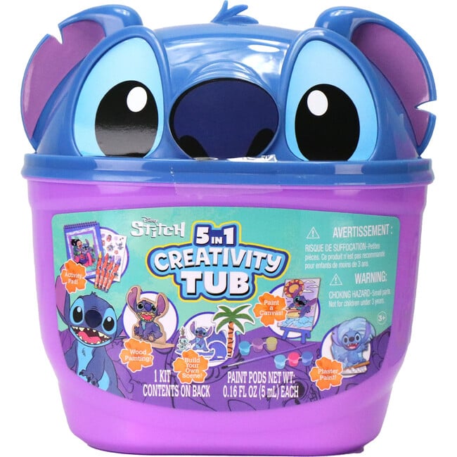 Tara Toy: 5-In-1: Creativity Tub - Stitch - Build Your Own Scene - Arts & Crafts - 2