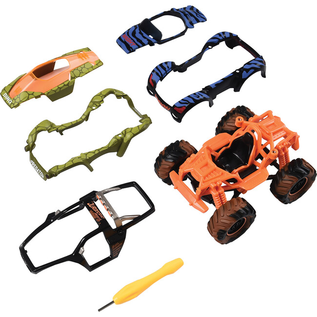 Modarri: Jurassic Beasts Turbo Monster Truck - DIY Design & Build Toy Car - Transportation - 3