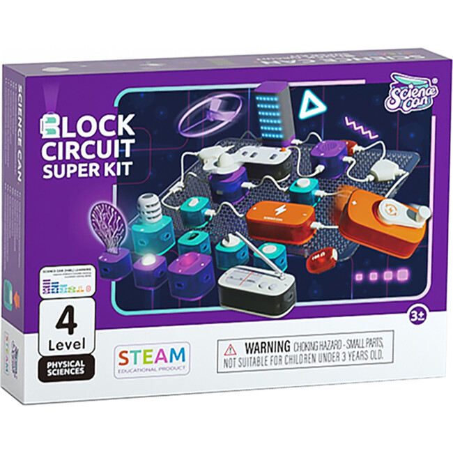 Hape: Science Can: Block Circuit Super Kit - Physical Sciences Experiment Toy