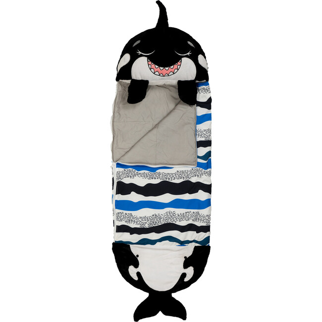 Happy Nappers: Pillow & Sleepy Sack: Large - Ozzy The Black Shark