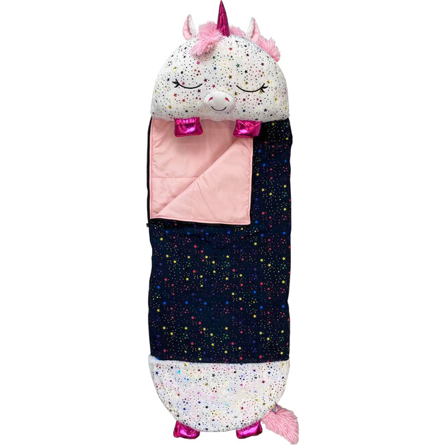 Happy Nappers: Pillow & Sleepy Sack: Medium - Shimmer Unicorn - Plush - 1