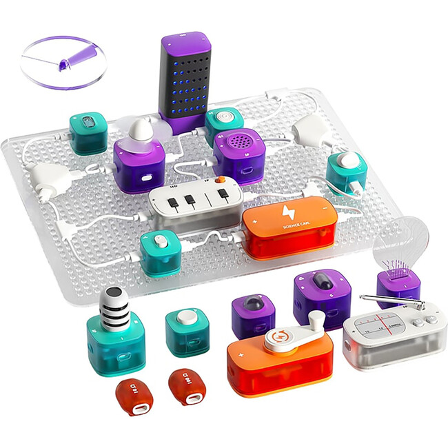 Hape: Science Can: Block Circuit Super Kit - Physical Sciences Experiment Toy - Woodens - 2