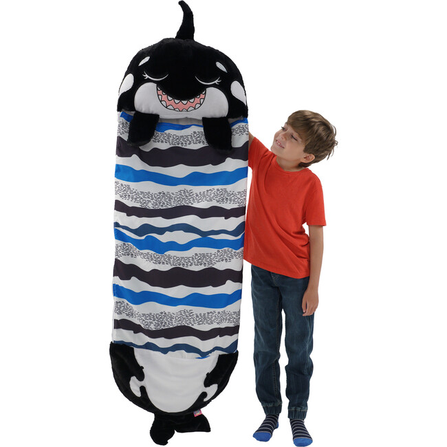 Happy Nappers: Pillow & Sleepy Sack: Large - Ozzy The Black Shark - Plush - 3