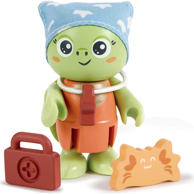 Hape: Kayl & Wai Set - 2 Turtle Articulated Toy Figurines - Woodens - 3