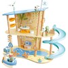 Hape: Ocean Rescue Playset - 47pc Wooden 2 Level Doll House w/ Slide - Woodens - 1 - thumbnail