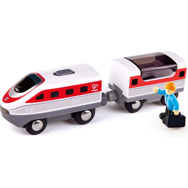 Hape: Intercity Battery Powered Train Set - Red & White