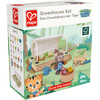 Hape: Organic Greenhouse Set - 10pc Wooden Miniature Gardening Toy Playset - Woodens - 2