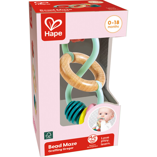 Hape: Bead Maze - Baby Wooden Teething Toy - Woodens - 2