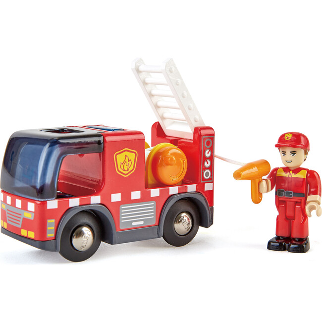 Hape: Light & Sound: Fire Truck With Siren - Red