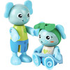 Hape: Wonderland Elephant Family - 4 Animal Articulated Figurines - Woodens - 3