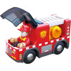 Hape: Light & Sound: Fire Truck With Siren - Red - Woodens - 2