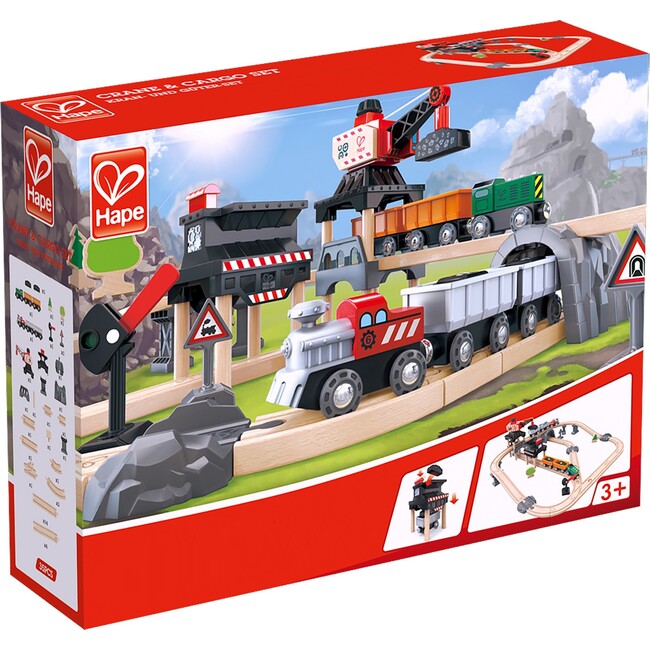 Hape: Mining Loader Set - 12pc Train Yard Playset