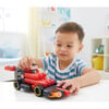 Hape: PolyM: Racing Car - Black & Red - 31pc Building Blocks Toy Set w/ Figurine - Woodens - 2