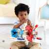 Hape: PolyM: Adventure Rocket - Red-Blue-White - 138pc Building Block Toy Set - Woodens - 3