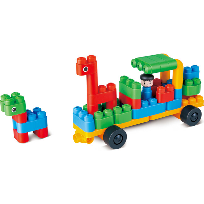 Hape: PolyM: Zoo Keeper 'n Cars Kit - 40pc