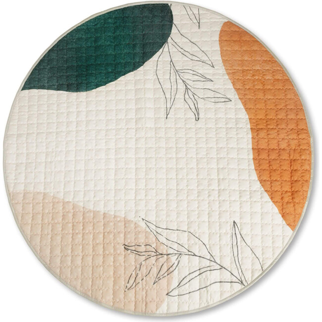 Hakuna Matte: Quilted Playmat – Watercolor - 59" Circle, Padded Floor Blanket - Playmats - 1