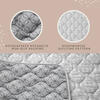 Hakuna Matte: Quilted Playmat: Grey & Dots - 50" Square, Soft Padded Floor Blanket - Playmats - 3