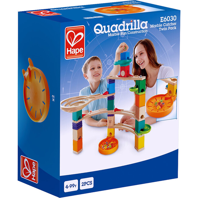 Hape: Quadrilla: Marble Catcher Twin Pack - 2 Marble Catchers - Woodens - 5