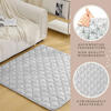 Hakuna Matte: Quilted Playmat: Grey & Dots - 50" Square, Soft Padded Floor Blanket - Playmats - 4