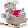 Gerardo's Toys: Little Rockers - Deer - Wooden Plush Ride-On Rocking Animal Toy - Rockers - 1 - thumbnail