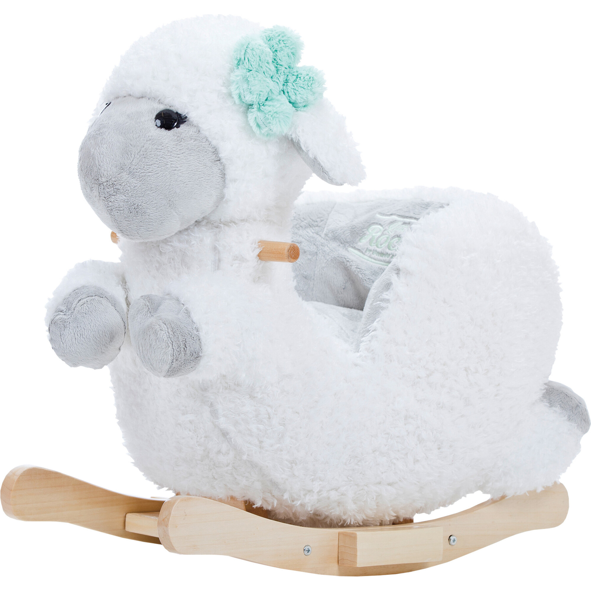 Gerardo's Toys: Little Rockers - Sheep - Wooden Plush Ride-On Rocking Animal Toy - Rockers - 1