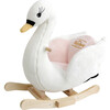 Gerardo's Toys: Little Rockers - Swan - Wooden Plush Ride-On Rocking Animal Toy - Rockers - 2