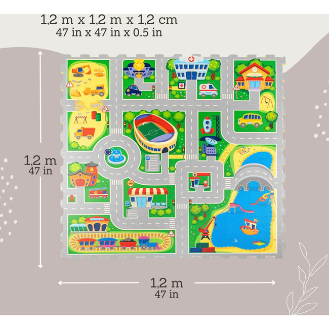 Hakuna Matte: Stylish Baby Play Mat: Car - 47x47" - Playmats - 4