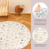 Hakuna Matte: Quilted Playmat – Safari Animals - 59" Circle, Padded Floor Blanket - Playmats - 3