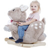 Gerardo's Toys: Little Rockers - Deer - Wooden Plush Ride-On Rocking Animal Toy - Rockers - 2