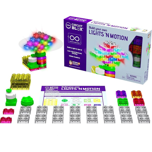 E-Blox: Circuit Blox: BYO Lights 'N Motion - Build-Light-Spin