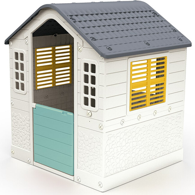 Dolu: Playhouse - White, Green, Yellow - Indoor & Outdoor Toy