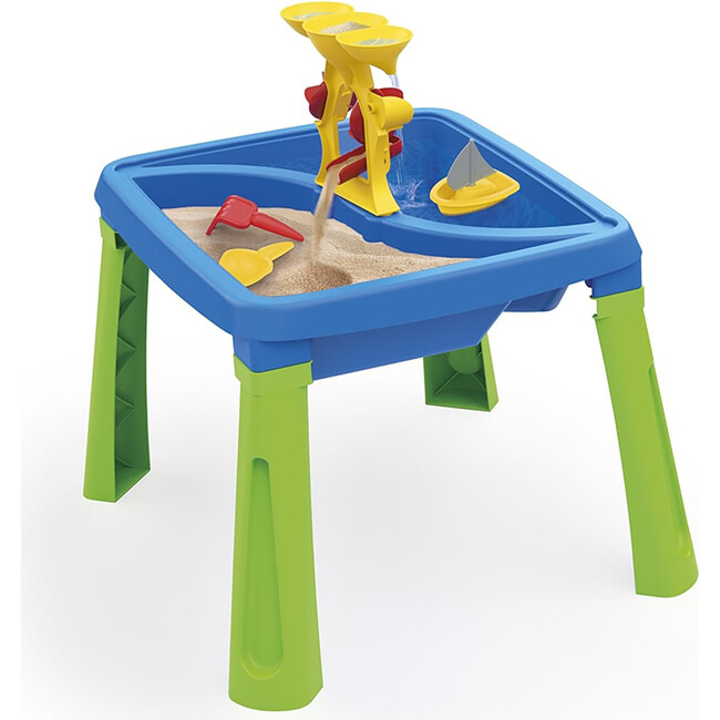 Dolu: 3-In-1 Activity Table: Sand, Water & Creativity - Blue, Green, Yellow