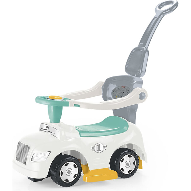 Dolu: Ride-On Car: 3-In-1 Walk & Drive - White, Green, Yellow