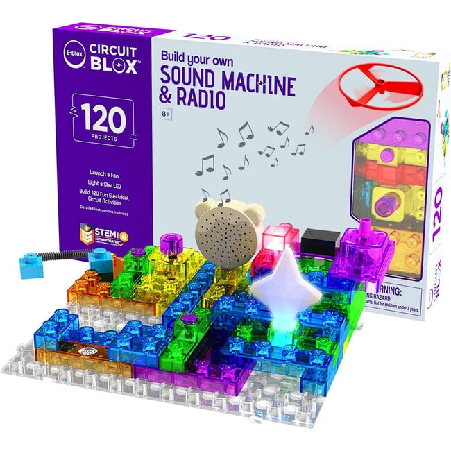 E-Blox: Circuit Blox: BYO Sound Machine & Radio - 120 Projects - STEM Toys - 2