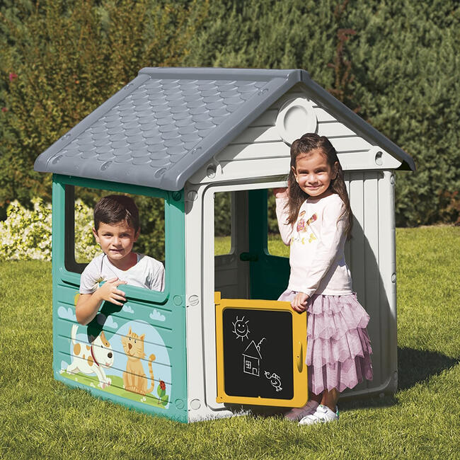 Dolu: My First House: White & Green - Playhouse, Indoor & Outdoor Toy - Playhouses - 2