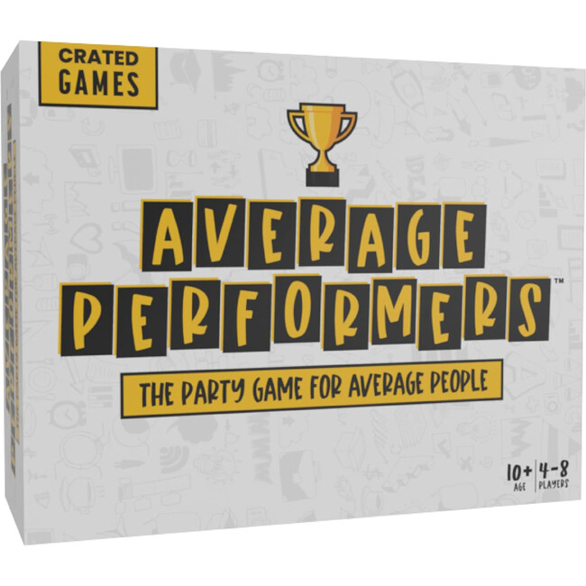 CratedWithLove: Average Performers - Family Party Game, Ages 10+, 4-8 Players