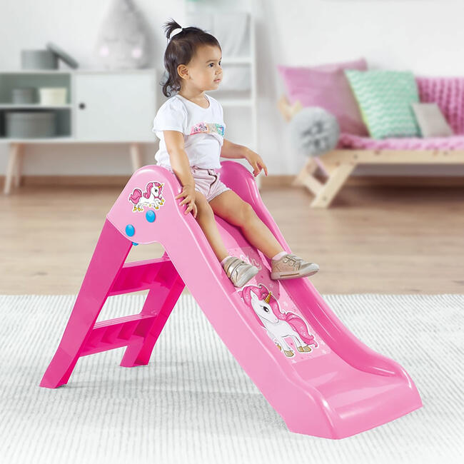 Dolu: My First Slide: Unicorn & Pink - Indoor/Outdoor Toy - Outdoor Games - 2