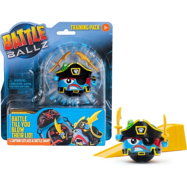 Battle Ballz: Training Pack - Captain Cutlass - Weapon Wielding Toy Pirate