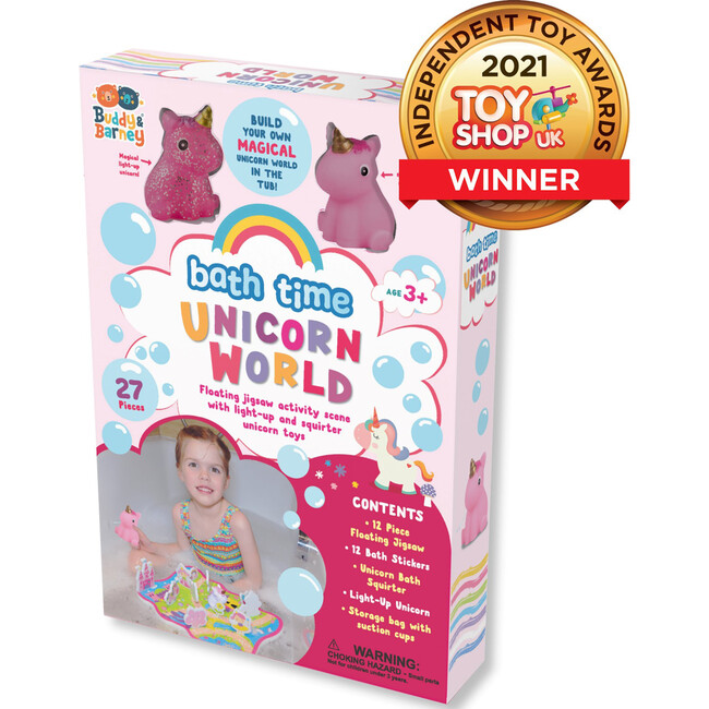 Buddy & Barney: Bath Time Unicorn World Activity Set - 27pc, Kids 3+