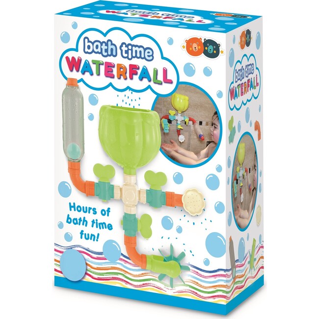 Buddy & Barney: Bath Time Waterfall - 16pc Water Works Pipes, Kids Age 18mo+