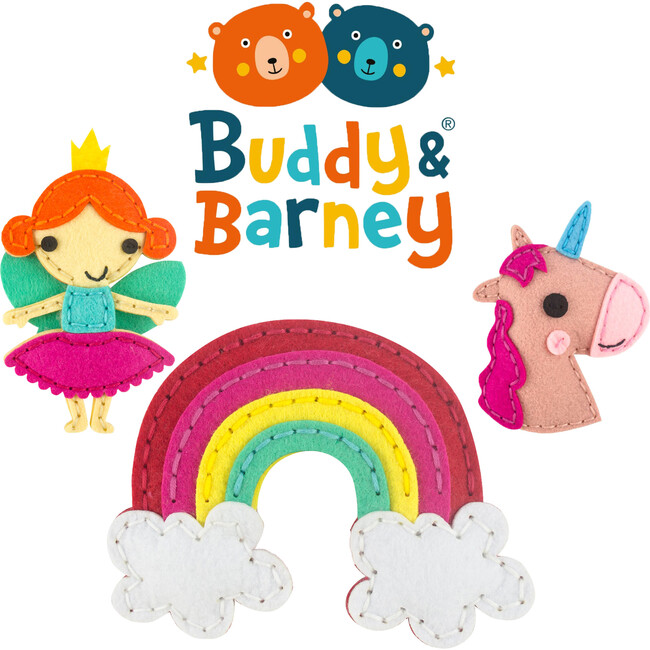 Buddy & Barney: Unicorn World Felt Sewing Kit, Kids Age 3+ - Developmental Toys - 3