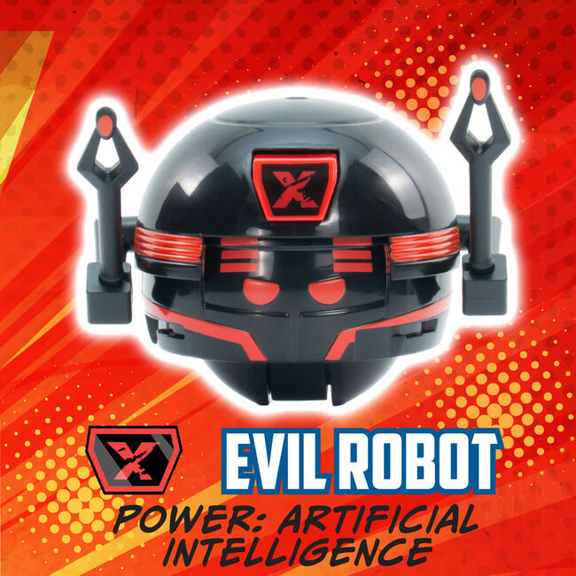 Battle Ballz: Training Pack - Evil Robot - Weapon Wielding Toy Figure - Games - 3