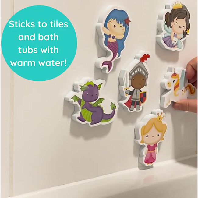 Buddy & Barney: Color Changing Bath Time Stickers - Magical Creatures, Kids Ages 1+ - Bath Toys - 3