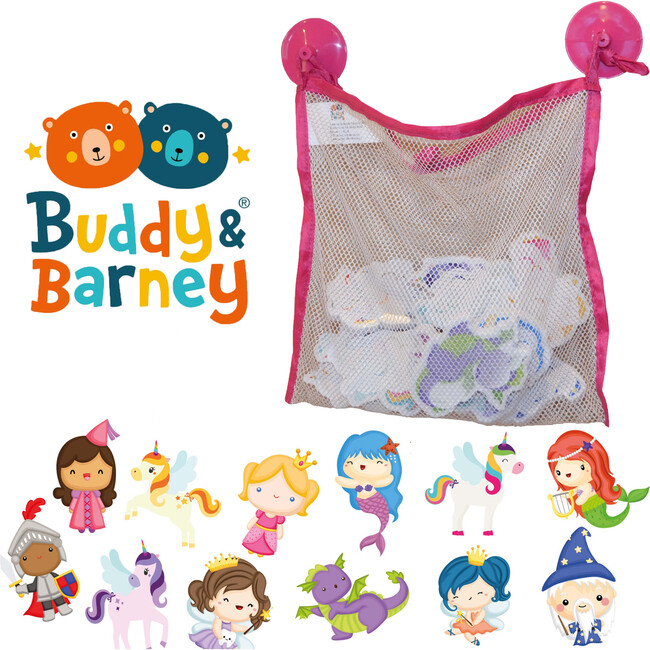 Buddy & Barney: Color Changing Bath Time Stickers - Magical Creatures, Kids Ages 1+ - Bath Toys - 4