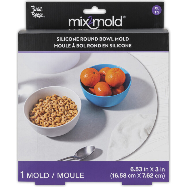 Brea Reese Mix2Mold Silicone Round Cereal, Soup Bowl Mold - 1pc