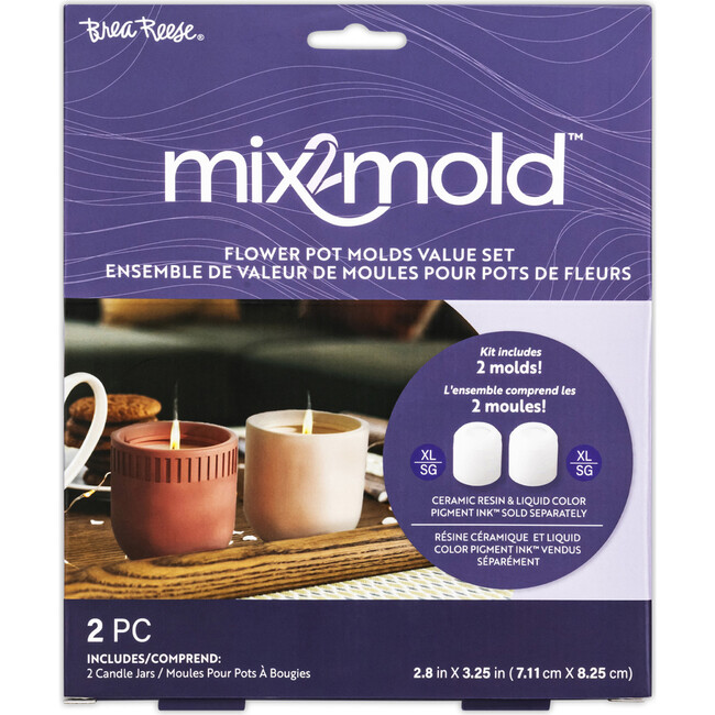 Brea Reese Mix2Mold: Molds Value Set - Candle Holder 2pc
