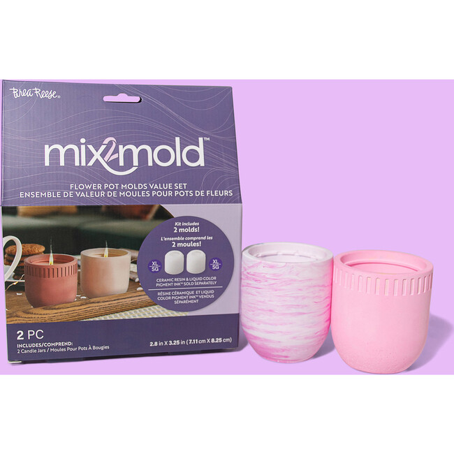 Brea Reese Mix2Mold: Molds Value Set - Candle Holder 2pc - Arts & Crafts - 2